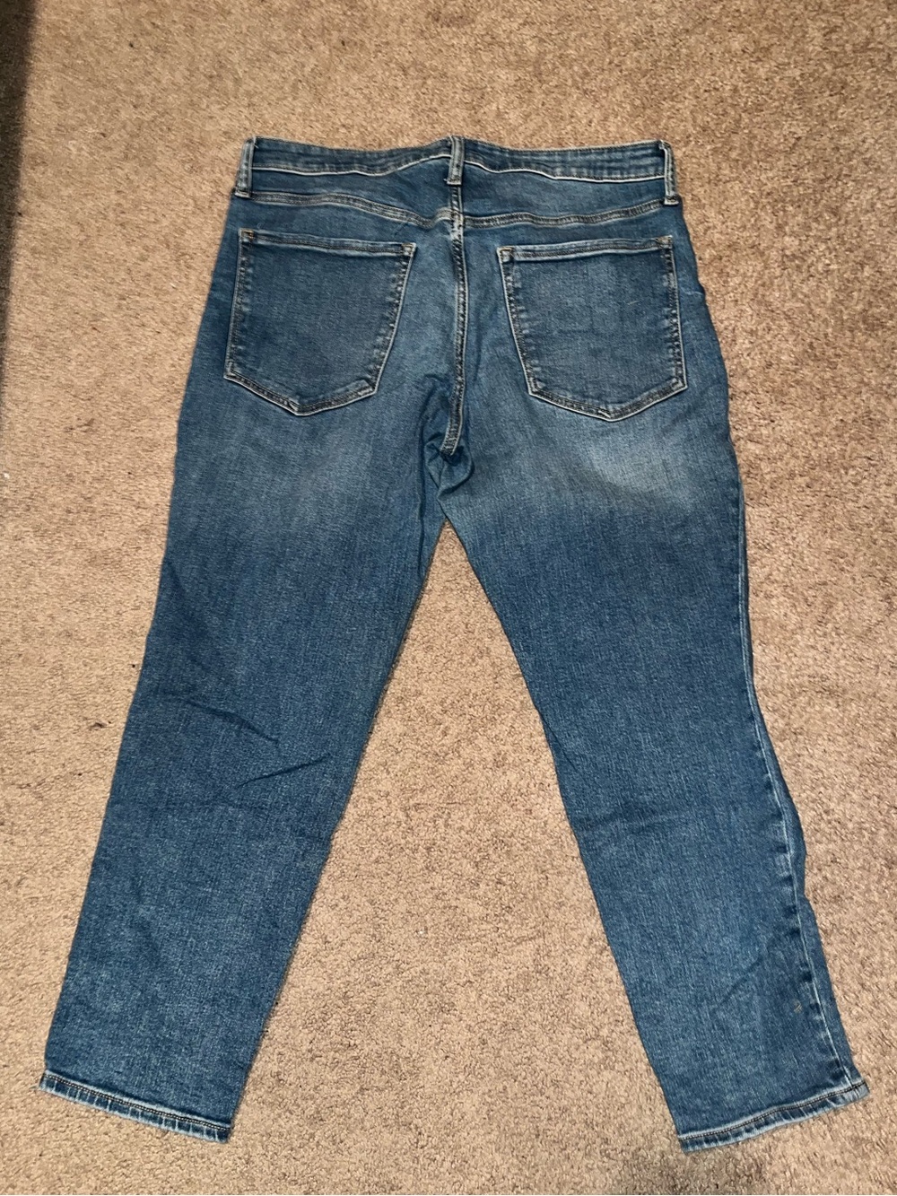 Old Navy Women's Straight Leg Jeans - Medium Blue Wash